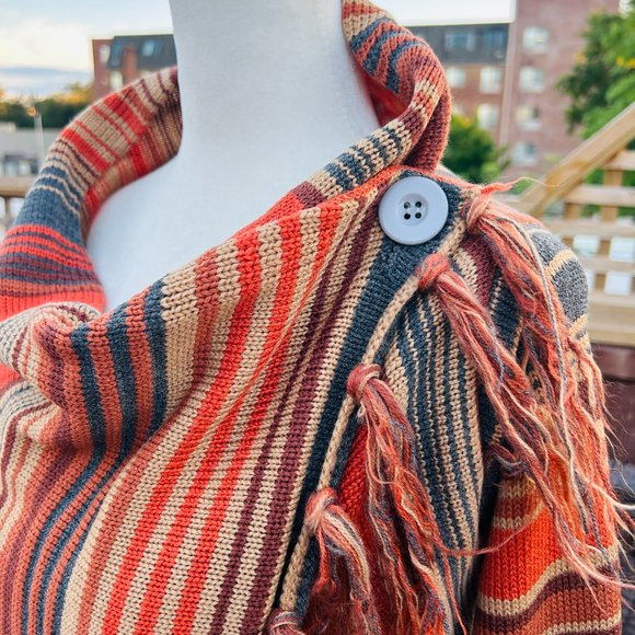 Morningside Rural Fringe Sweater Knitted Cardigan Coat (size S) - Picture 5 of 9